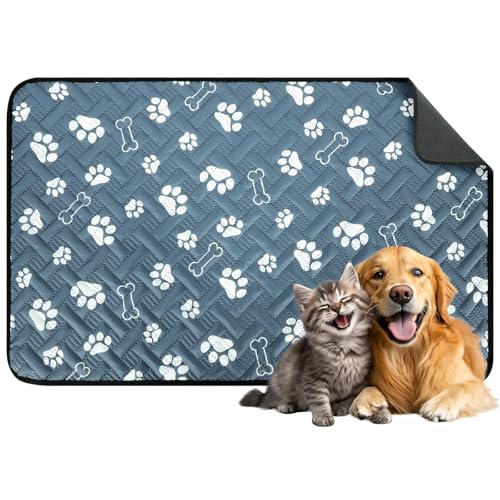 Lekereise Dog Crate Mat - 100% Leak Proof Waterproof Dog Bed Mat for Sleeping with Anti-Slip Bottom,...