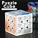 Periodic Table 3x3 Speed Cube, UV Printing Element Cube Magic Cube Educational Puzzles Toys for Kids,Beginners and Adults (Stickerless) White