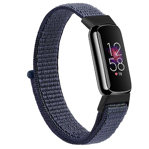 Fitbit Luxe�o���h���f�B�[�X�����Y�p�i�C�����o���h�A�\�t�g�Œ��߉\�Ȍ����p�X�|�[�c�X�g���b�v�BFitbit Luxe�A�N�Z�T���[�ƌ݊���������܂�(�u���[�O���[)