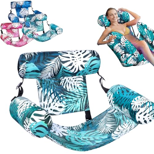 Bouées Gonflables pour Adultes, Hamac Flottant Piscine, Fauteuil De Natation Gonflable pour Piscine Bouées Gonflables avec Accoudoirs, Chaises Longues...