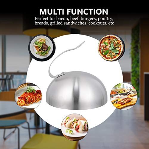 Yardwe Fusão Tampa Cúpula Tampa Acessórios de Alinhavar Vapor Coverburger Chapa de Aço Inoxidável Qu