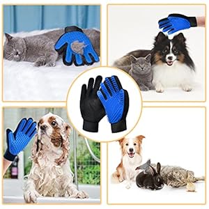 GJEASE Cat Grooming Glove Brush,Pet Hair Remover Tool,Reusable Dog Hair Fur Remover for Carpet,Furniture,Couch,Clothes,Eco-Friendly and High efficiency GJEASE Cat Grooming Glove BrushPet Hair Remover ToolReusable Dog Hair Fur Remover for CarpetFurnitureCouchClothesEco Friendly and High efficiency