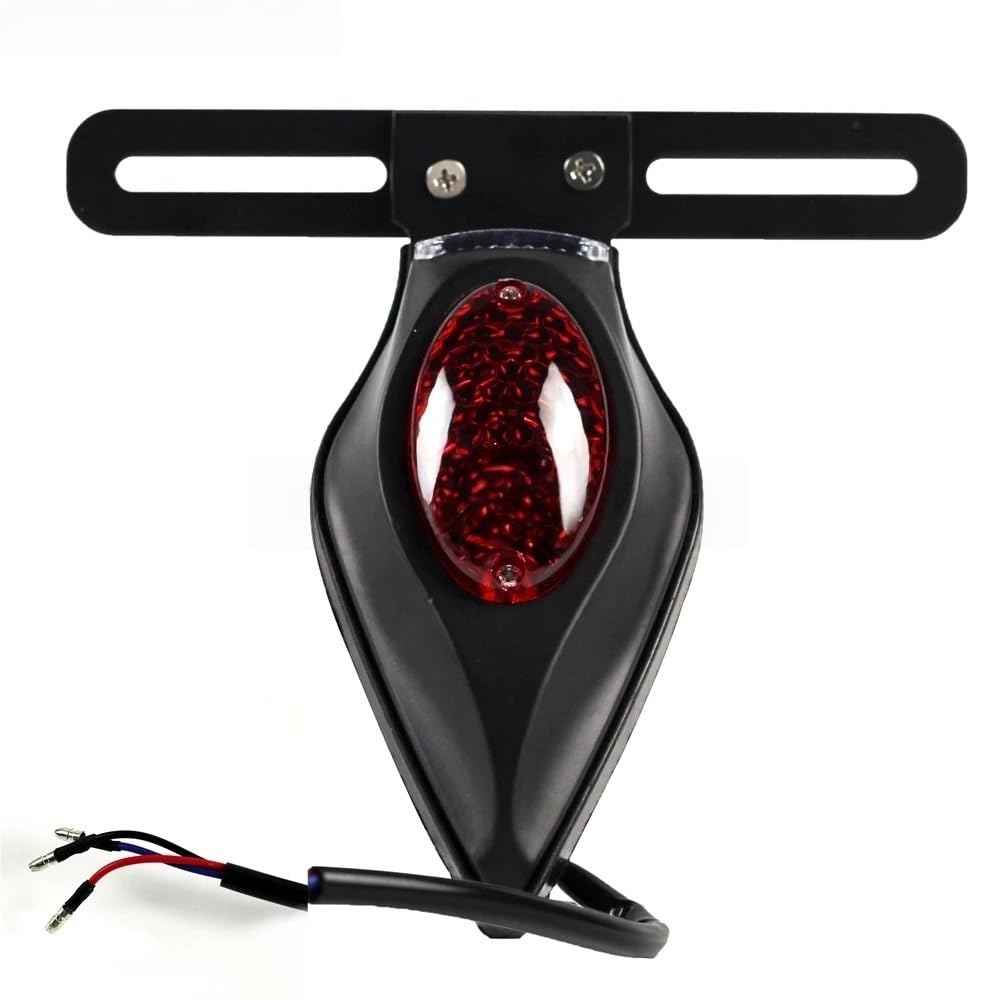 Luz trasera de lágrima para motocicleta Custom Bobber Chopper 8