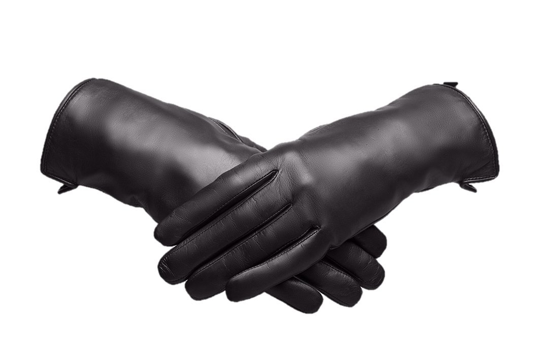 Baraca Women's Leather Gloves, Touchscreen Texting Driving Winter Leather Gloves, (Black, Medium)