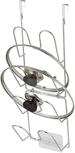 Amazon.com: The-Cabinet Pot Lid Organizer,Door Mounted Pot cover rack ...