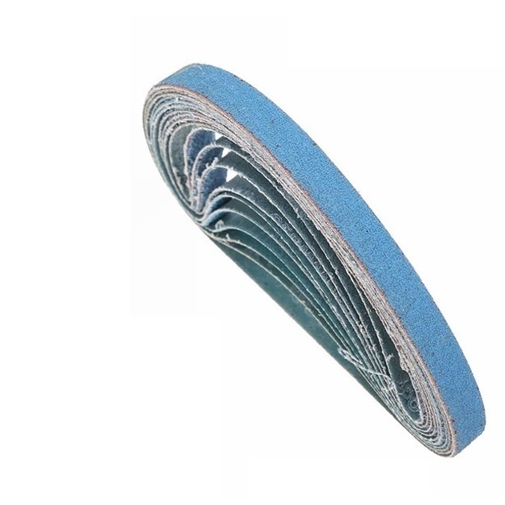 Szlifierka taśmowa, 10 szt. 40~120# Pasek ścierny, ścierne paski do drewna * 330 mm 13 457 20 520(120 * 10MM*330MM)