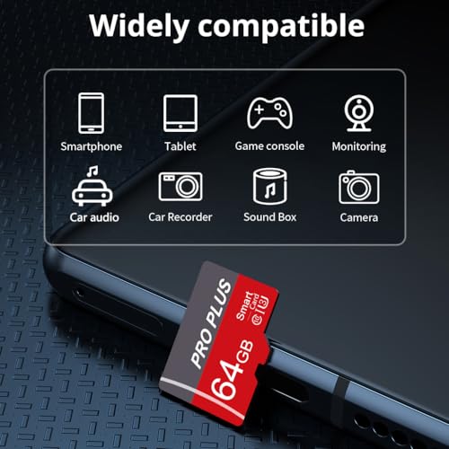 Bliksem 2 Pack Micro SD Card 64GB with SD Adapter, High Speed Memory Card, UHS-I C10 A1 U3 Memory TF Card for Tablet/Mobile Phone/Camera/Car... - Image 4