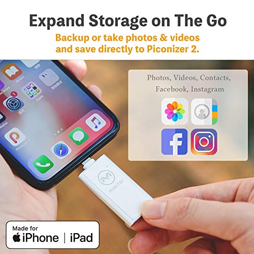 Flash Drives for iPhone, Backup Photos and Videos, Photo Backup Device, Compatible with Your iPhone and iPad, External Storage & Memory Expansion -【Silver 64GB】 - Thumbnail 6