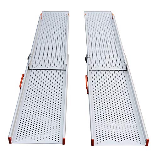 Rampe Teleskoprampe extrabreit Rollstuhlrampe 210cm E Rolli Elektro e-rollstuhl