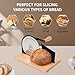 CAWIU Upgraded Manual Bread Slicer for Homemade Sourdough, Adjustable Thickness Hand Crank Bread Cutter with Stainless Steel Blade, Slicing Guide, Suction Cups & Protective Cover (Black)