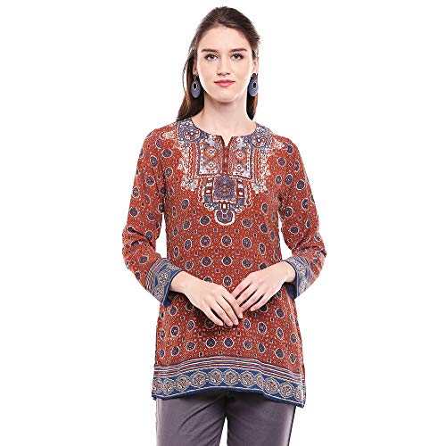 Image of BIBA Women's Synthetic Straight Kurta