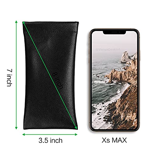 Étuis à lunettes noirs haute protection avec microfibres - 2