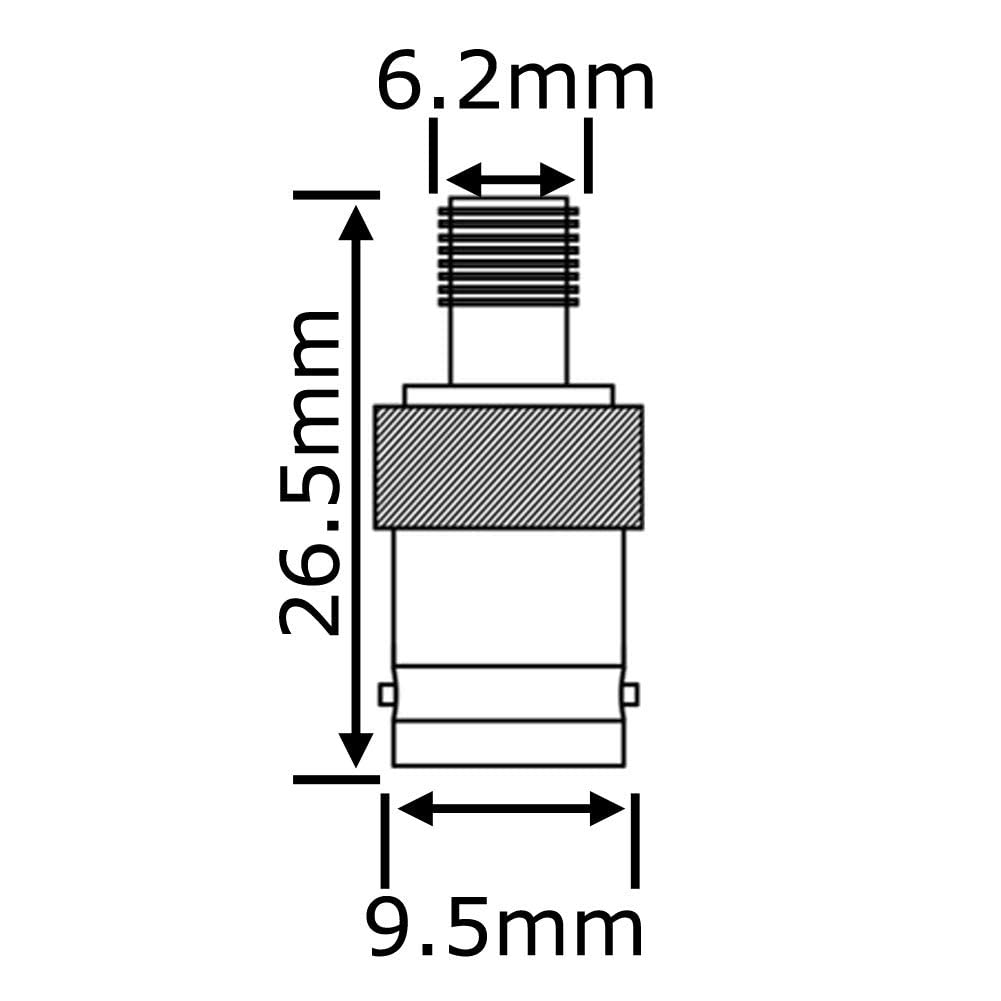 Adaptador SMA Hembra a BNC Hembra para SDR Ham Radio Baofeng UV-5R UV82 V-5R5