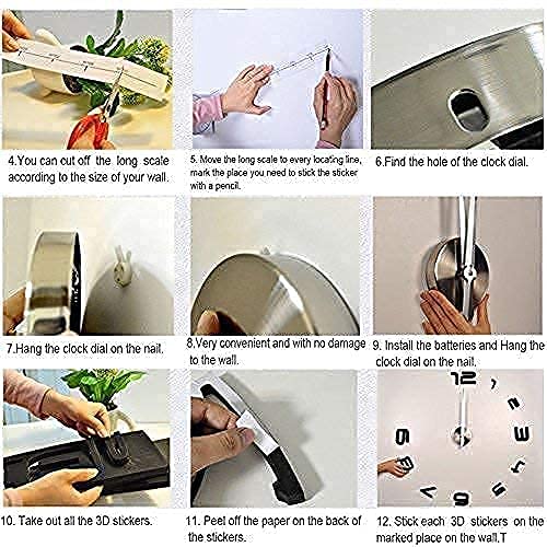 Moderno Orologio da Parete Fai da Te Yosoo