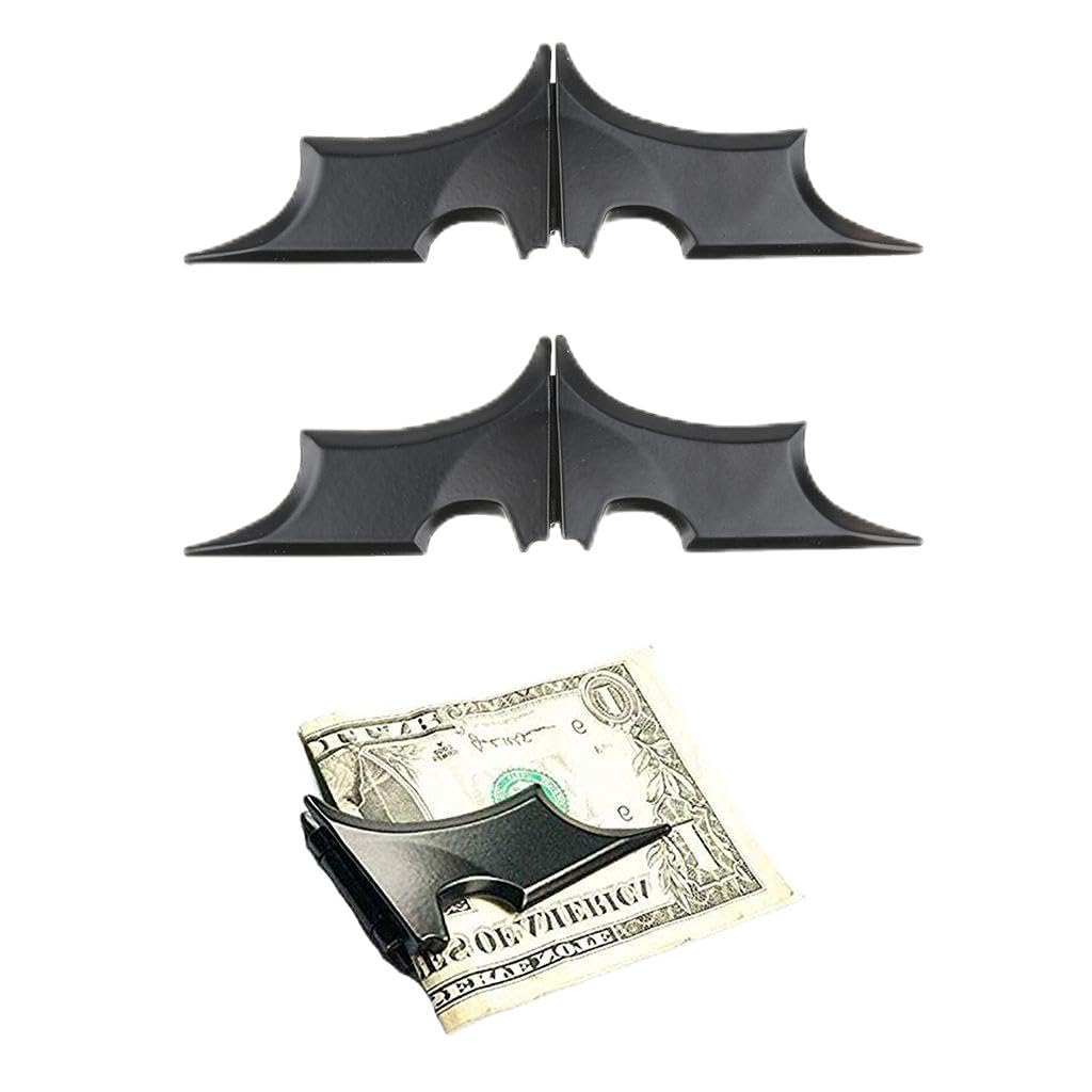 Mens Alloy Money Clip Classic Cash Credit Card Holder Money Organizer Black-image-23