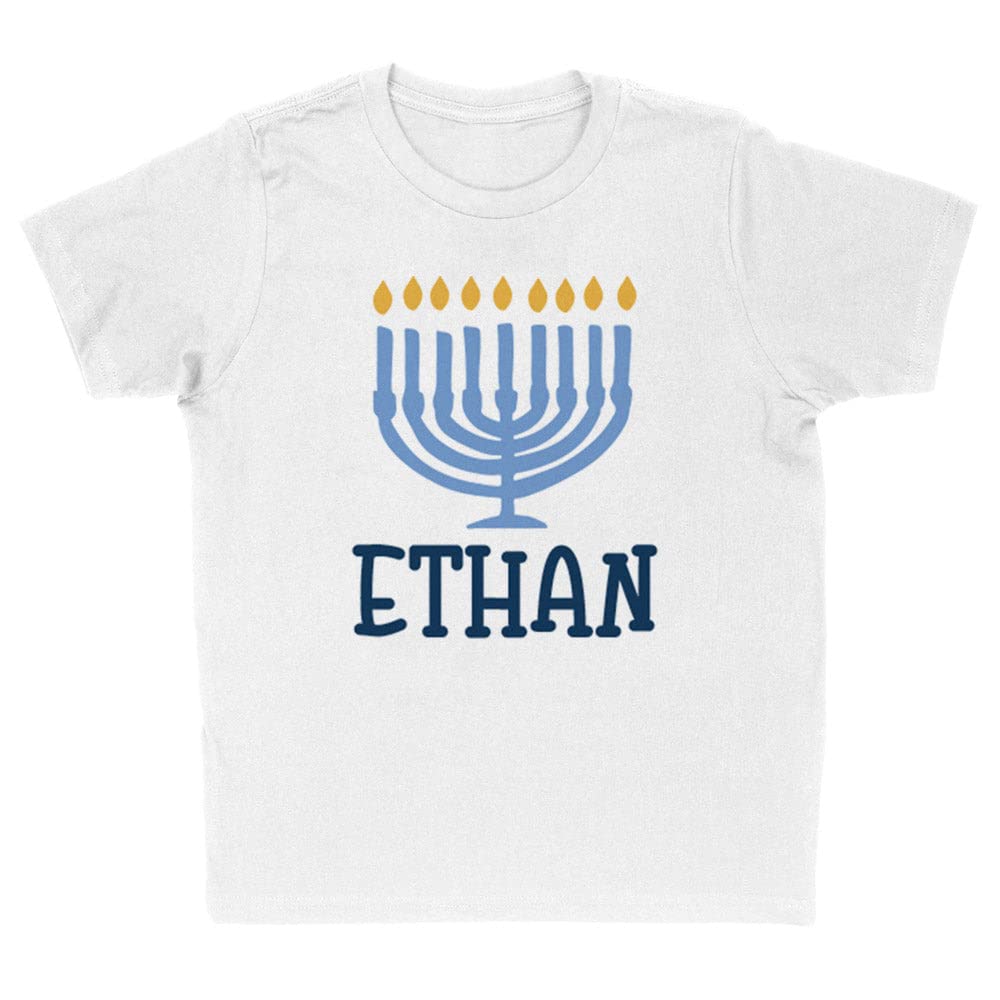 Menorah Ethan Kids T-Shirt Youth X-Small White