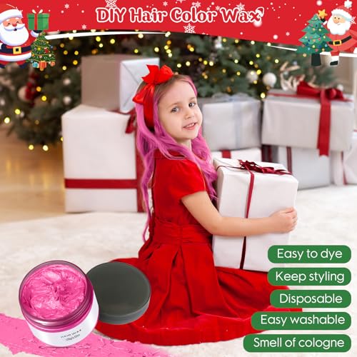 Pink Hair Wax – Tinte Temporal Lavable para Peinar 4.23oz miniatura 5