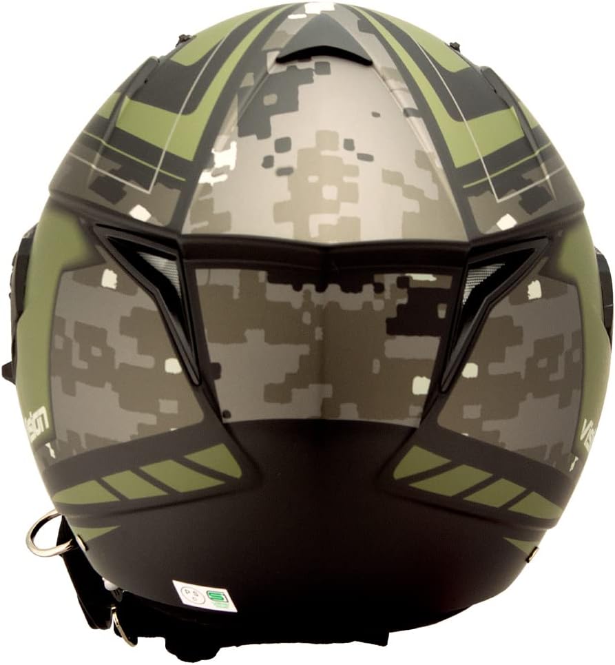 セプトゥー(ceptoo)バイクヘルメット ジェット 迷彩/マットカーキ VSN-01