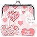 Produktbild Valentinstag Briefpapier Herzen Print Leder Geldbörse Mini Pouch Exquisite Schnalle Geldbörse Wallets Clutch Handtasche