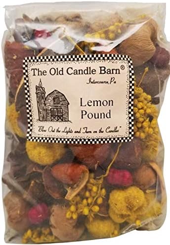 Old Candle Barn Lemon Pound Potpourri - Perfect for Spring, Summer, Fall, and Winter Decoration or Bowl Filler