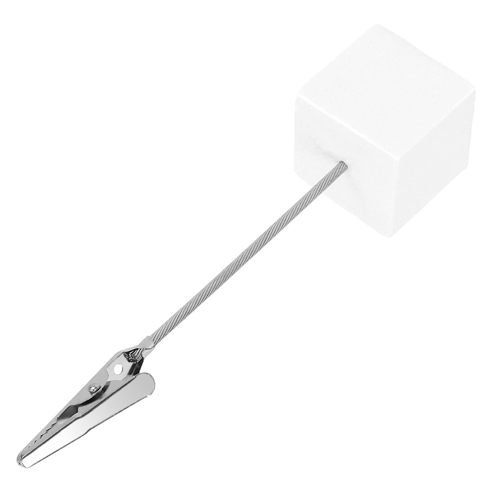 SINJEUN 40 sztuk drewnianych uchwytów na zdjęcia z klamerkami 2,5 x 11,5 cm memo clip stojak biała drewniana podstawa na zdjęcia i notatki