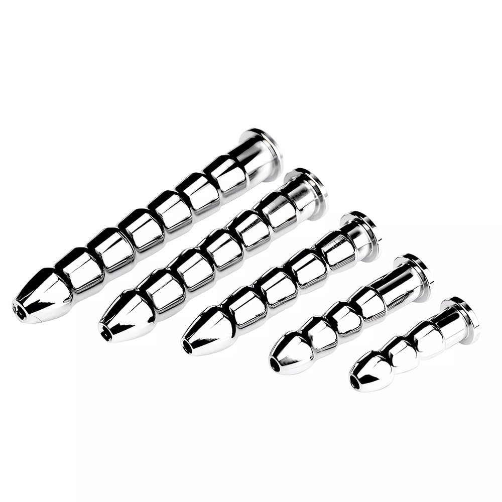 Seckoe 5 Größen Hohl Edelstahl Harnröhren Dilator SM Erotik Katheter Klein Harnröhrensonden Sounding Prostata Stimulation Masturbation Prinzenzepter Dilatator Sexspielzeuge für Männer (5-teiliges Set)