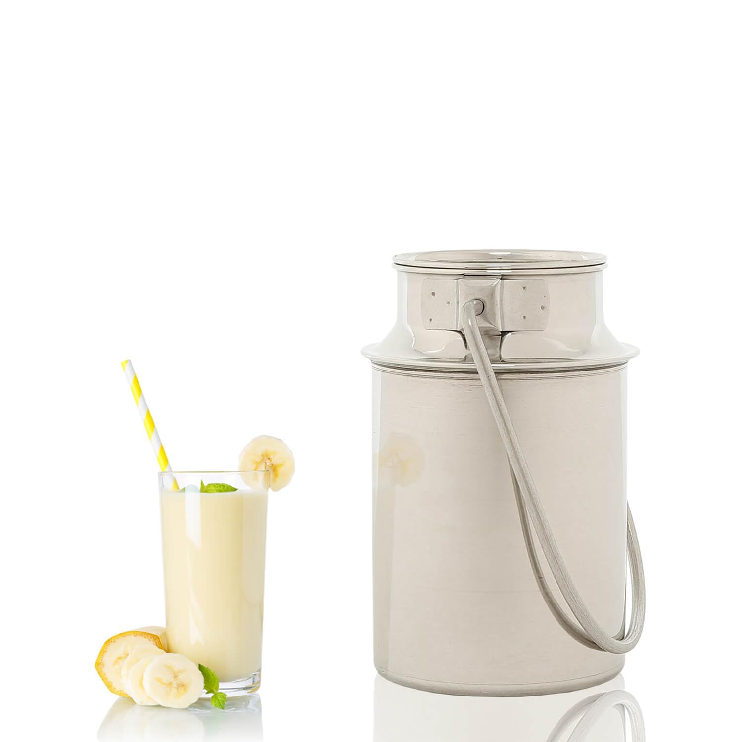 Pot à lait inox 2,5 litre pour lait café sauces salle à manger cuisine avec couvercle enfichable anse de transport pot à café récipient de transport