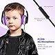RockPapa I20 Kopfhörer Kinder Schule, Kinder Kopfhörer mit Kabel für Mädchen Junge, HD Mikrofon, Faltbare, kopfhörer Klinke 3.5 mm für Handy,Tablet,PC, Schwarz Violett