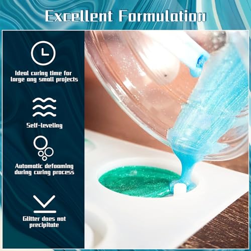 Dpyrui EPOXY RESIN1 16Oz Epoxy Resin Kit-Crystal Clear Resin And Hardener Resin Epoxy Kit,No Yellowing thumb #4