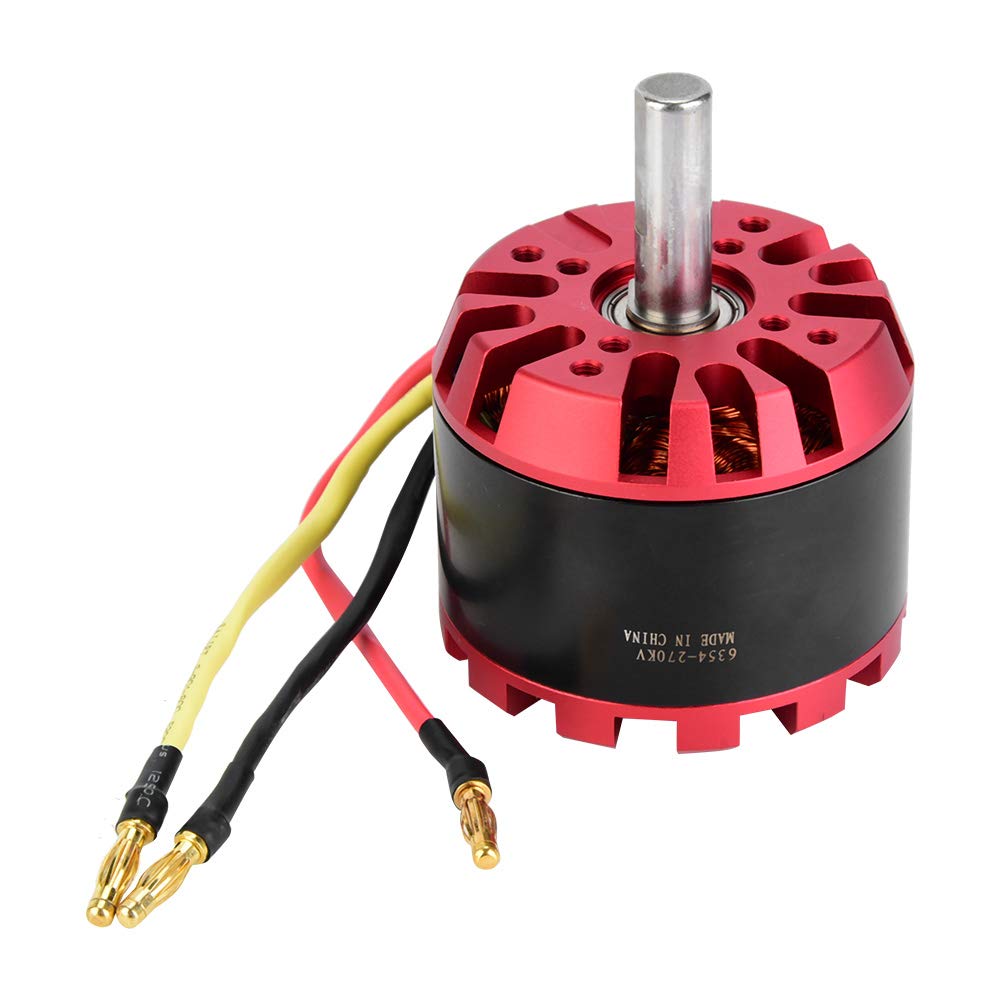 Scooter Motor, 6354-270KV Outrunner Brushless Sensorless Motor Aluminum Alloy Scooter Electric Motor for Electric Balancing Scooter Skateboard