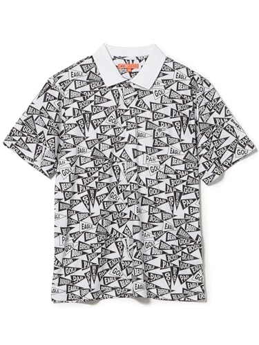 Amazon | [ビームスゴルフ] S/Sポロ 〈MEN〉ORANGE LABEL フラッグ総柄