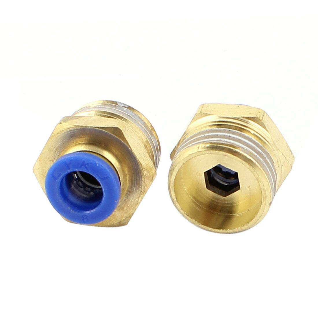 Air Pipe Connector Fitting MODEL PC8 04 1/2bsp Brass Connector 8mm Pipe use connector fitting (2-PCS) (B08QR5VNKS) Amazon Price History, Amazon Price Tracker