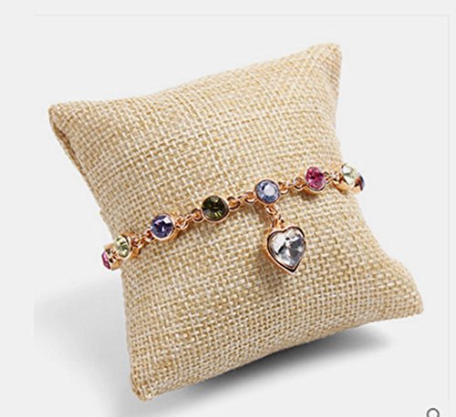 Bocar Sackcloth Bracelet Bangle Watch Display Showcase Organizer Holder With 12 Pillow (Lp-12Zt) #TOP2