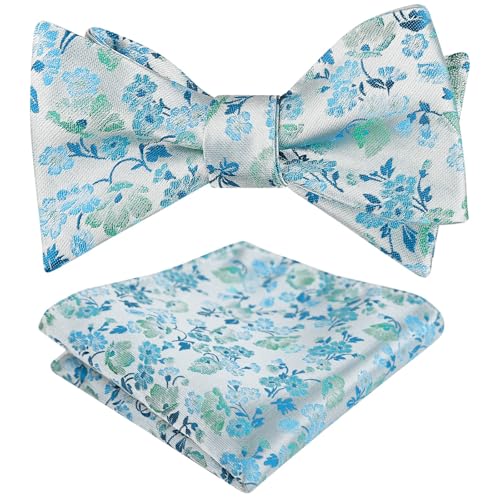 Image of Alizeal Mens 2pcs Floral Bow Tie Set