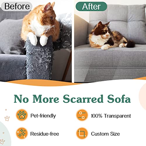 Kratzschutz für Sofa von Lewondr, 30 x 300 cm, Katzen Kratzfolie