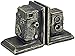 Bellaa Vintage Camera bookends, Decorative Book Ends for Bookshelves, Rustic and Vintage Decor for Home, Office Desk, and bookcases Decoration, Handmade 7 inch polyresin, 2 pcs