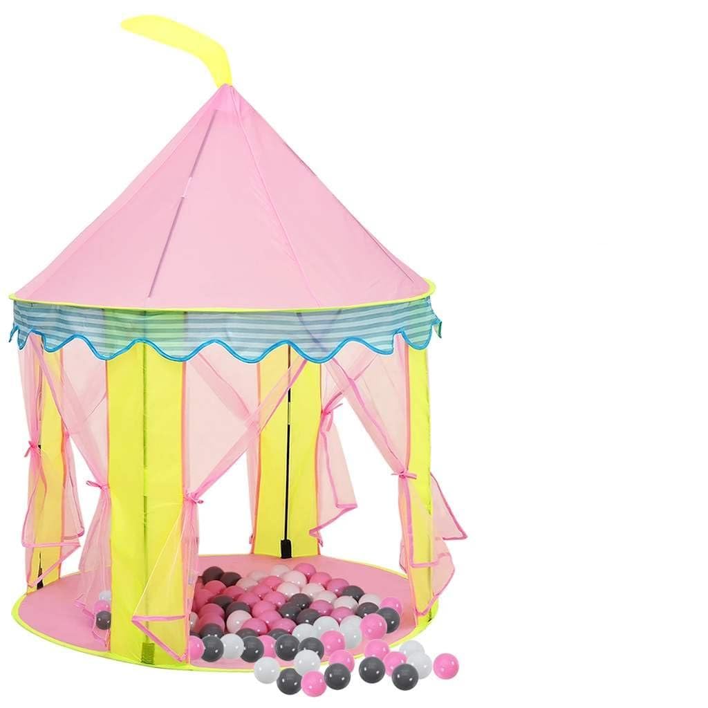 Genérico Tienda de Juegos para niños con 250 Bolas Rosa 100x100x127 cm,Juegos y Juguetes,Estructuras para Juegos al Aire Libre,Tiendas y túneles de Juego,Rosa,3107747