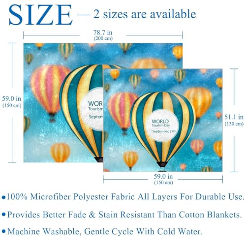 Couverture polaire microfibère 150x200 douce pour lit et canapé
