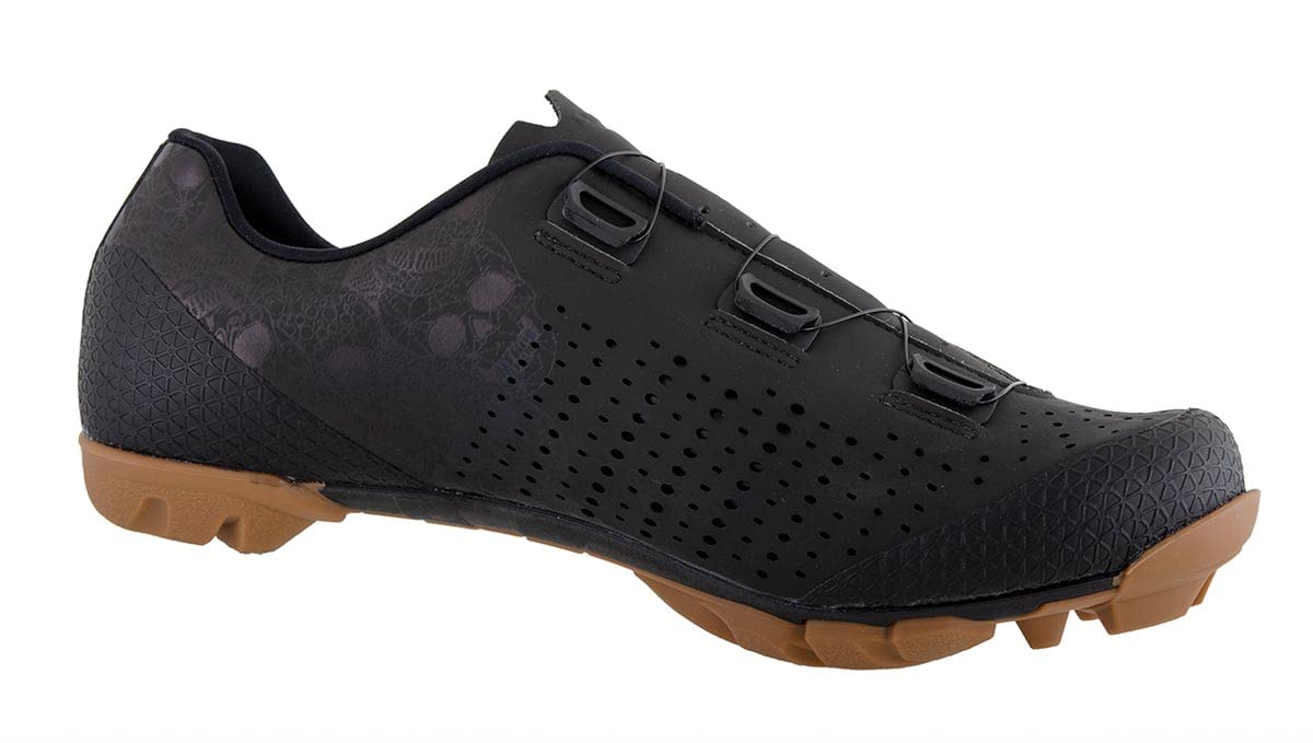 LUCK Zapatillas MTB Galaxy Calaveras. Zapatos Ciclismo Montaña para Hombre y Mujer. Suela de Carbono. Doble Cierre Rotativo ATOP. Calzado Bicicleta MTB