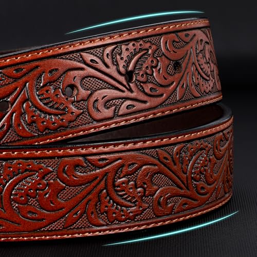 Cowboy Belts for Men Women Cowgirl Belt Western Country Belts for Jeans Christmas Gifts3