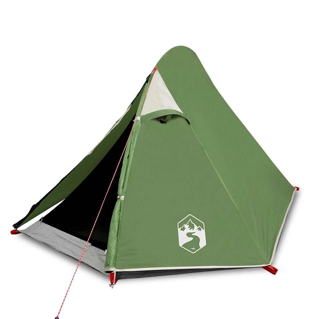 Kuppel-Campingzelt für Personen, Grün, Wasserdicht, T Polyester mit PU-Beschichtung, x x cm, Leichtes Outdoor-Zelt