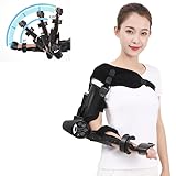 KACBFEE Elektrisches Ellenbogengelenk-Rehabilitationsgerät, Armtrainer mit klappbarer Ellenbogenstütze, einstellbare 0°-Extension und 110°-Flexion, für Patienten mit Schlaganfall-Hemiplegie
