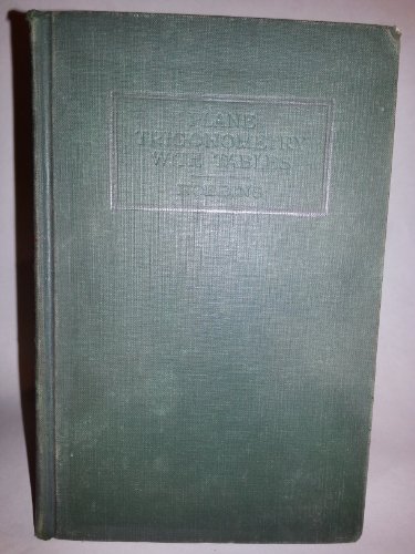 Plane trigonometry, B00086OP5C Book Cover