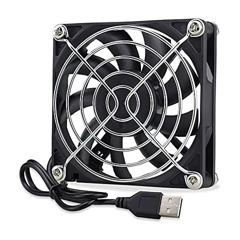 GDSTIME 80mm Fan 80 x 15mm Computer 80mm USB Fan 8CM PC Fan 2500 RPM Case Fan Cooler 8015 DC Brushless Cooling Fan For Router TV Box Projector Game Console Cover