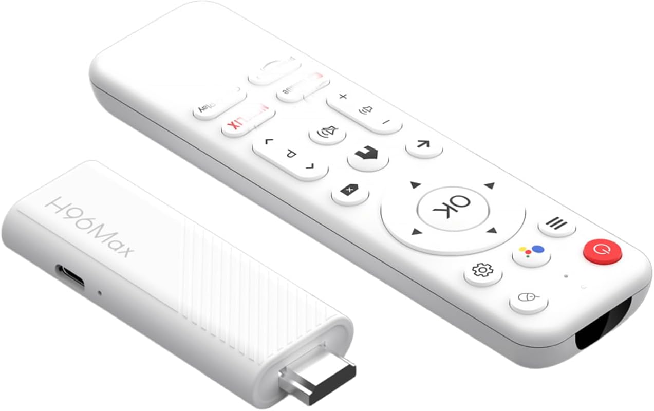 H96 MAX TV Stick and Voice Remote Control