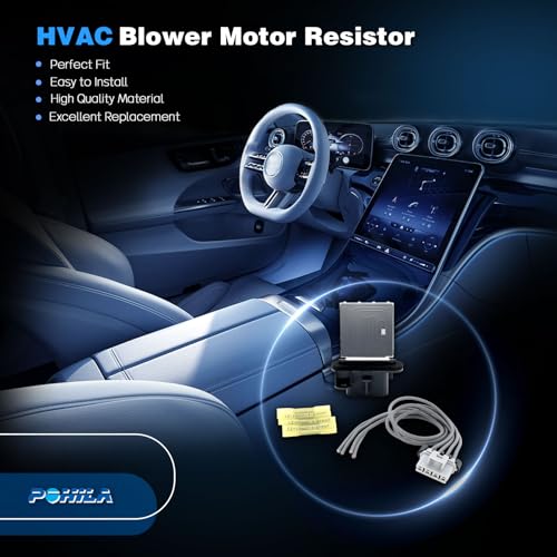 Image of 973-582 Manual AC Control Blower Motor Resistor with Wire Harness Compatible with 2005 2006 2007 2008 2009 2010 2011 2012 2013 2014 2015 2016 2017 Toyota Tacoma Replace RU1435 4P1650 8713804050