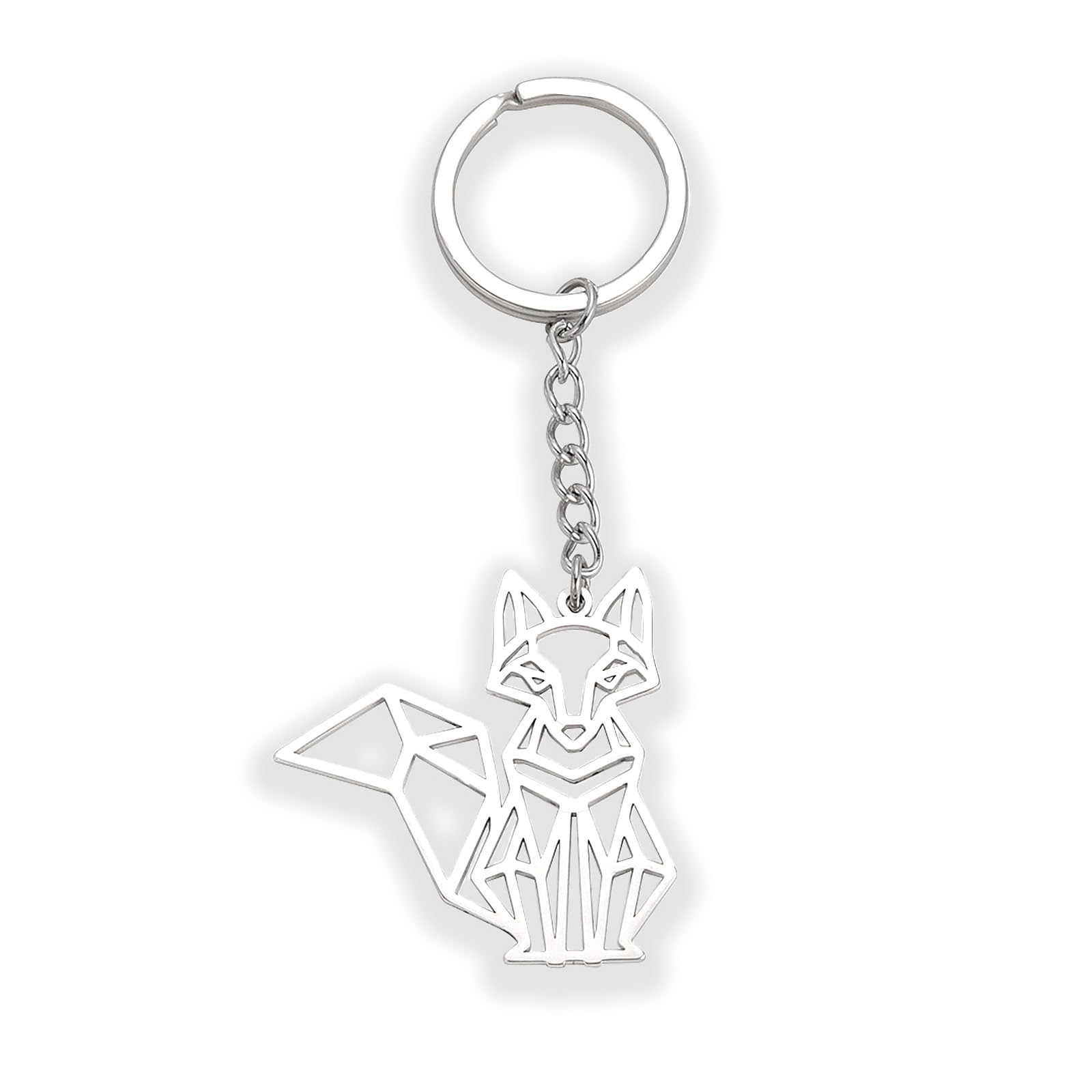 Zynara Schlüsselanhänger Wolf,Fuchs,Löwe,Nashorn,Glücksbringer Geschenk zur Einschulung,Weihnachten,Geburtstag