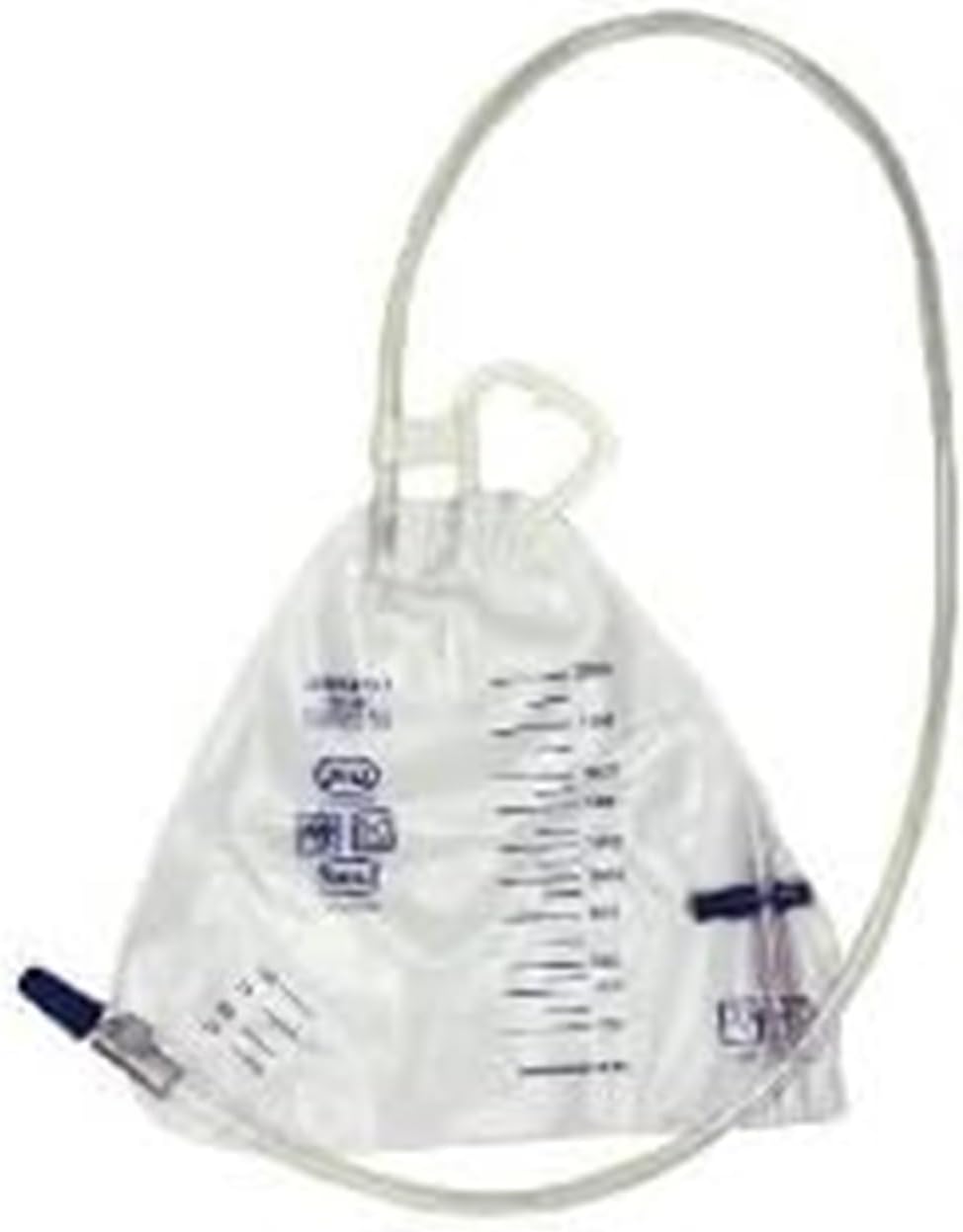 AMSure Urinary Drainage Bags - Triangle Shape 2000mL Universal Hanger - Economical 8mL Thickness