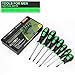 GURADESIGN 7-Piece Magnetic Screwdrivers Set, 4 Phillips and 3 Flat, Professional Cushion Grip Screwdriver Set