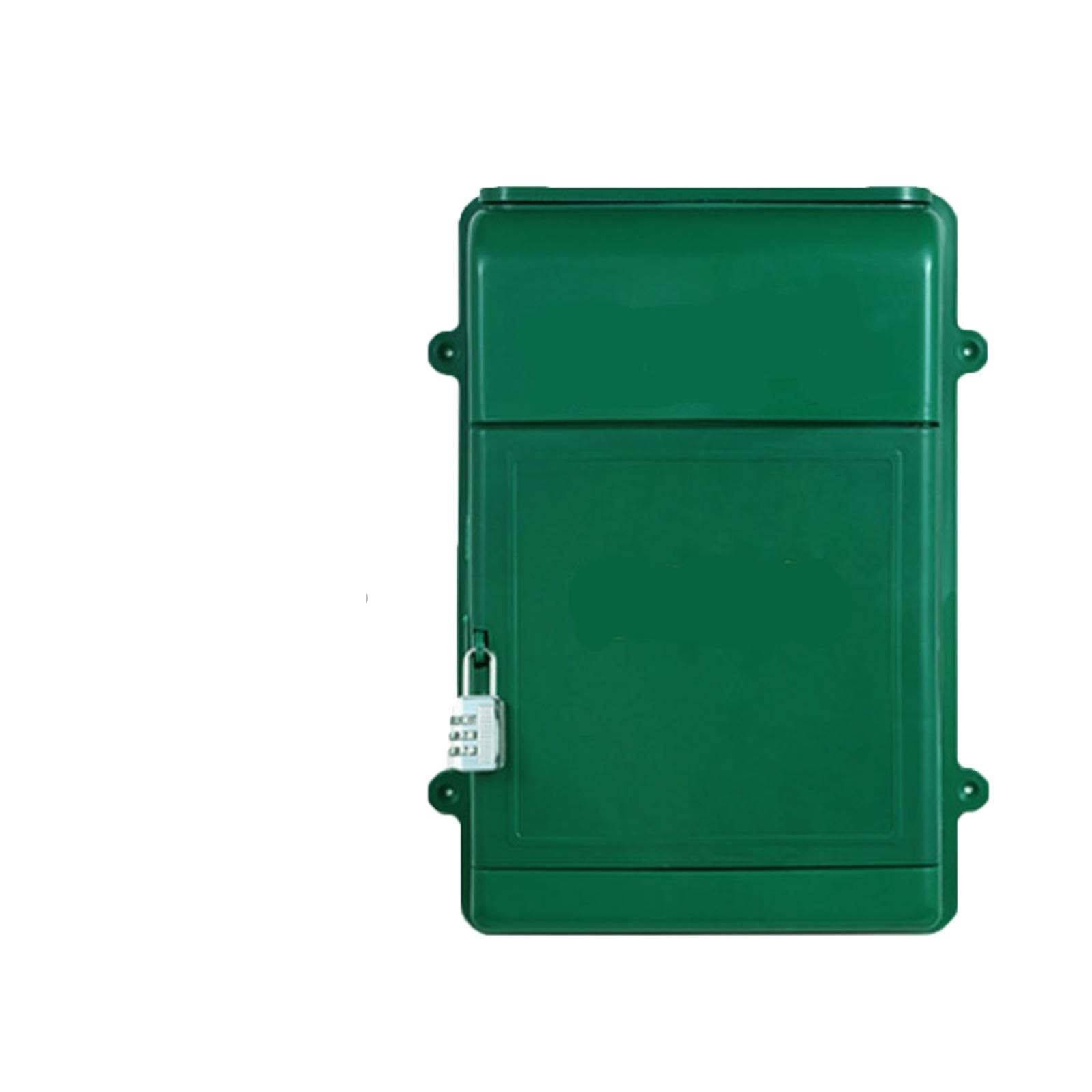 FGJsfhrDTU Letter Box, Wall Hanging Mailbox Post Box With Code Lock Donation Postbox Drop For Envelopes(Yellow)(Green)